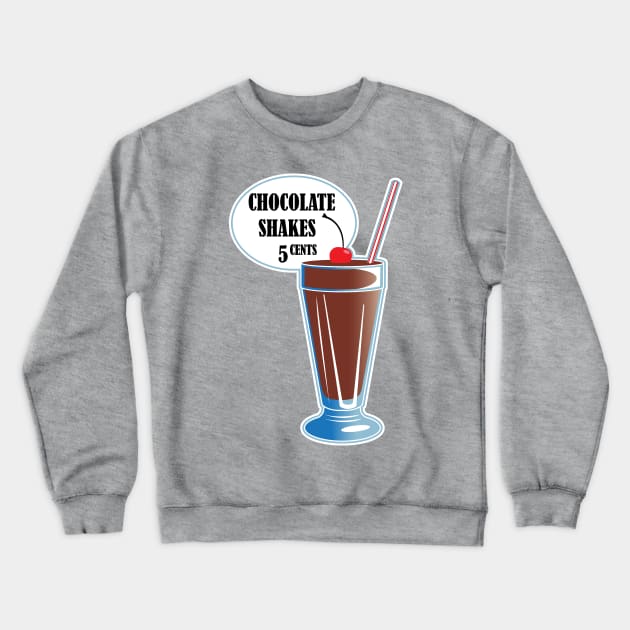 Chocolate Shakes Crewneck Sweatshirt by Illustratorator